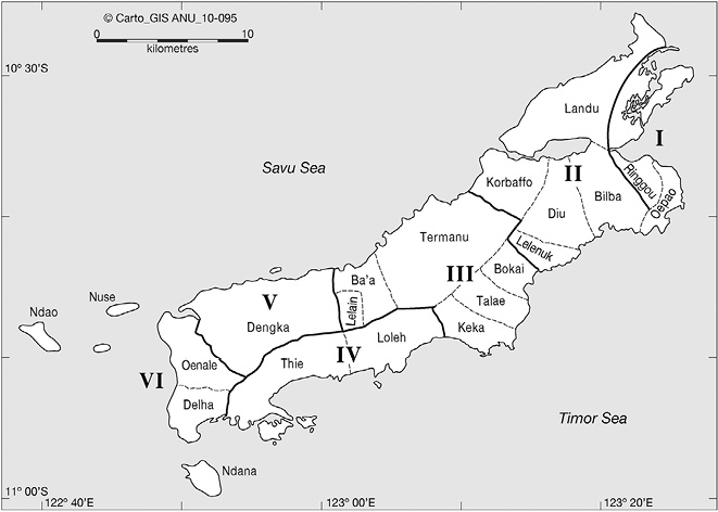 Map 2.1 The domains of Rote