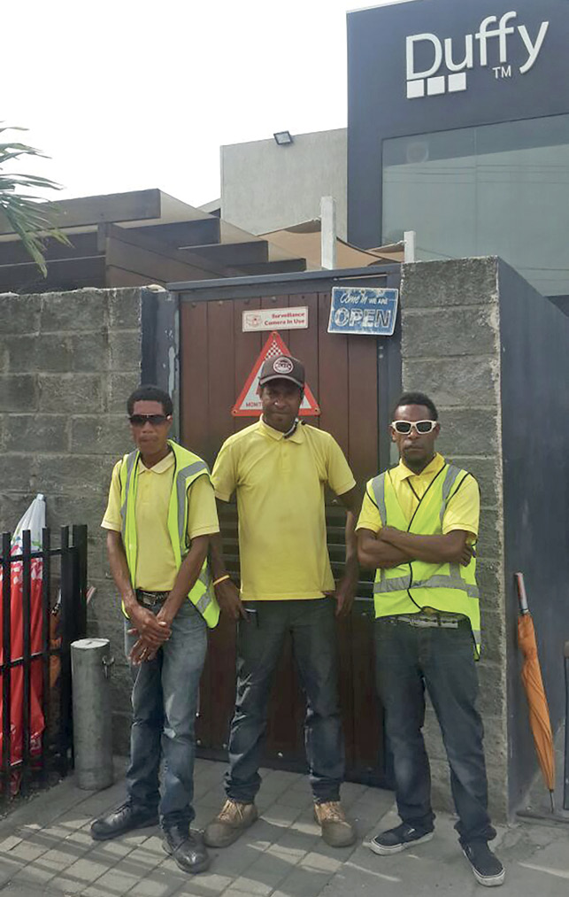Figure 16.1. The friendly security team at Duffy
