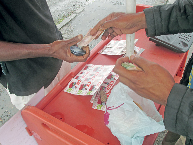 Figure 1. Top-up transaction, Goroka, Papua New Guinea, 2015
