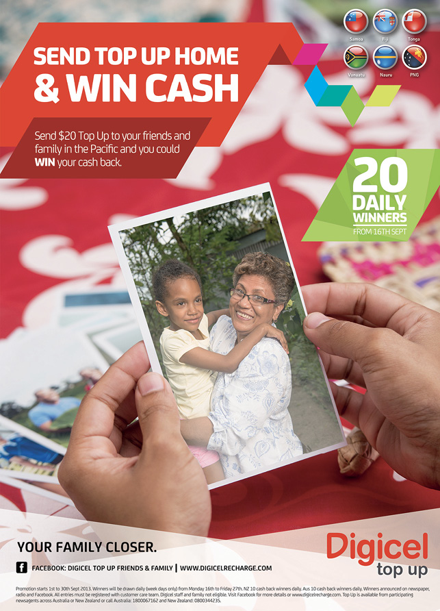 Figure 3. Your family closer: Top-up from overseas