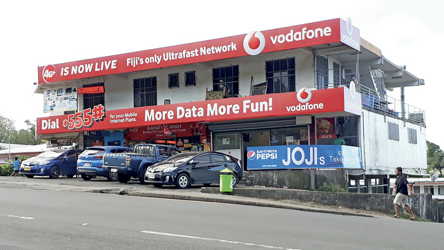 Figure 3. A Vodafone retail agent in Suva, 2017